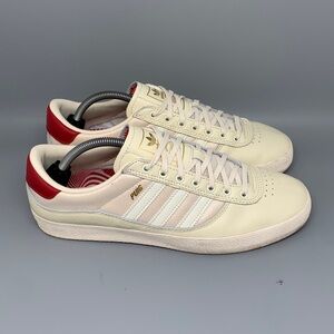 Adidas Puig Indoor White Red Soccer‎ Shoes GW3150 Men’s Sz 10.5